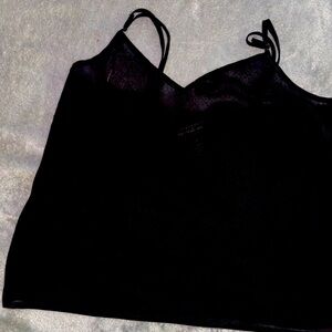 Separates size large black camisole.